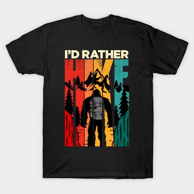 Bigfoot Hiking Lover T-Shirt by RichyTor